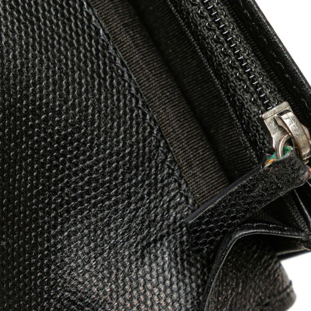 CHANEL Black Leather Wallet